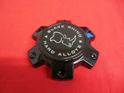 Black Rhino Hard Alloys Wheel Center Cap Gloss Black M-873 NEW - Image 1 of 3