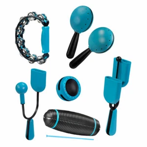 Voggenreiter Hi-Lo Set 6-tlg. Guiro Vibra Shaker Maracas Tamburin Percussion - Picture 1 of 1