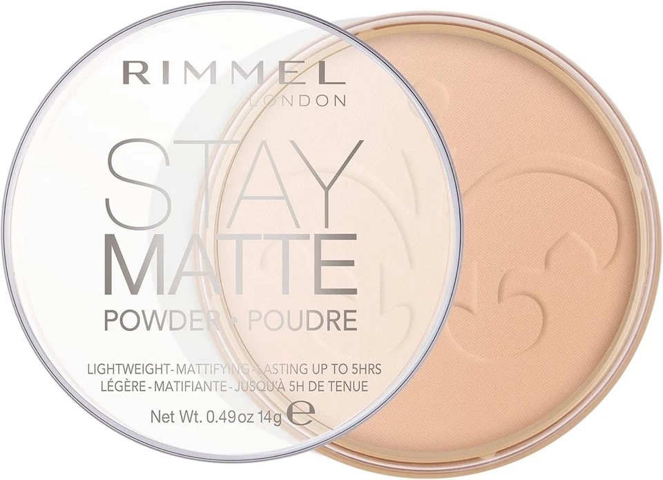 Rimmel Pressed Powder 14g Silky Beige Long Lasting Matte Face Makeup - Image 1 of 1