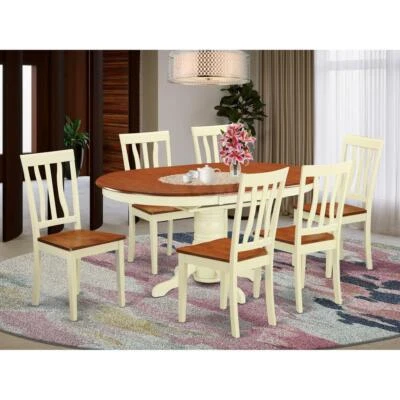 7  Pcs  Dining  set  -Table  and  6  Kitchen  Chairs - Image 1 of 4