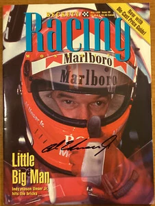 Beckett Racing May 1995 Racing Magazine Issue #9 - Hand SIGNED by Al Unser Jr - Picture 1 of 3