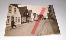 Maasholm Straße kleine Häuser Wohnhäuser 1950er 1960er Altes Vintage Foto