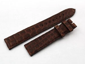 Novità Cinturino Pelle Cocco Marrone Opaco 18/16mm Alta Qualità Elegante Nuovo - Imagen 1 de 4