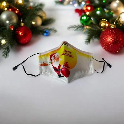 CHRISTMAS Face Mask: Adult, Washable, Adjustable. Merry Christmas! - Image 1 of 4