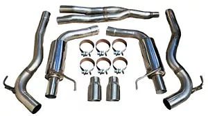 Se adapta al sistema de escape Mustang 2015 + 2,3 L 4 cilindros turbo EcoBoost 3" doble punta pulida - Imagen 1 de 2