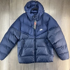 Nike Storm-FIT Windrunner Hooded Puffer Jacket Blue Men's Medium FB8185-410 - Picture 1 of 8