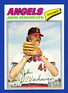 1977 Topps Set-Break # 91 John Verhoeven RC California Angels EXMT .99 Shipping - Picture 1 of 2