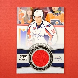 5-06-14 PWE-THICK 2015-16 upper deck jersey card #gj-nb nicklas backstrom (169) - Picture 1 of 2