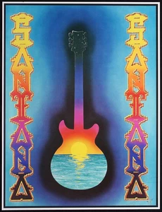Carlos Santana Autographed - Santana 30th Anniversary Poster s/n Alton Kelley - Picture 1 of 3