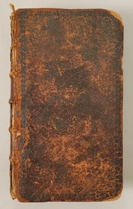 Antique 1742 Book Converted To Book Safe, Plus Contents - Tin Type Photo & Medal - Imagen 1 de 24