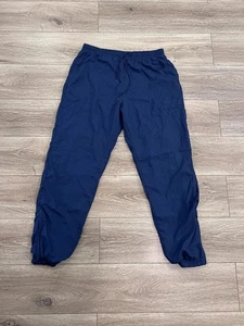 Vintage 90s Reebok Men's Sweatpants Navy Blue with Embroidered Logo Size L - Picture 1 of 7