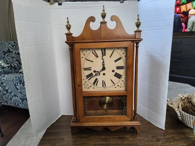 Vintage Trend Pillar & Scroll Clock Zeeland w/German Clockworks Working - Image 1 of 4