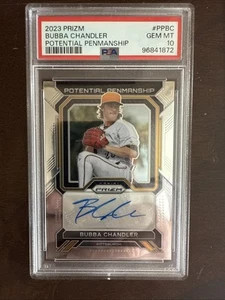 Bubba Chandler Pirates Rookie Prizm 2023 automático potencial caligrafía PSA 10 POP 3 - Imagen 1 de 2