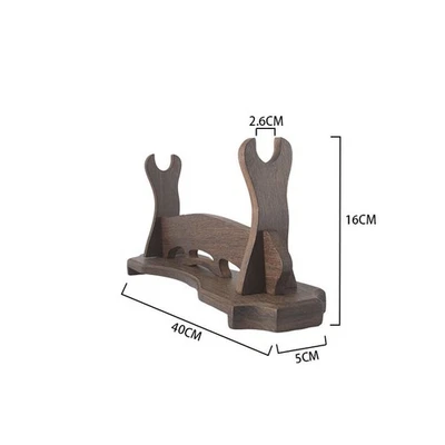 Soporte para espada de madera maciza, soporte para cuchillo de caoba, soporte para espada, base multicapa Foto 1 de 4