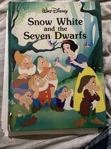 Walt Disney Snow White & The Seven Dwarfs Hardcover Classic Book Vintage 1986 - Picture 1 of 3