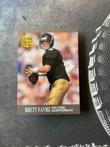 1991 Fleer ULTRA - BRETT FAVRE RC Rookie - Green Bay PACKERS #283 Draft Picks - Picture 1 of 3