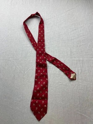 Corbata Brooks Brothers Makers All Silk Talla Única Estampado de Zorro Rojo Ajustable Inglaterra Foto 1 de 3