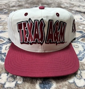 Cappello Vintage Texas A&M Aggies SnapBack Audace NCAA College Twins Enterprise Nuovo con etichette - Foto 1 di 15