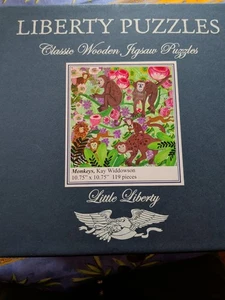 Liberty Puzzles Affen Kay Widdowson Little Liberty Holzpuzzle 5-8 - Bild 1 von 6