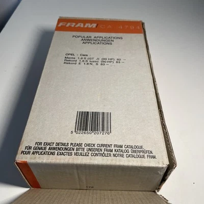 FILTRO DE AIRE MARCO CA4794 Se adapta a Opel Manta/Vauxhall Carlton Foto 1 de 2