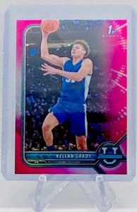 2021-22 Bowman University Kellan Grady 1st Bowman Pink Refractor #48 - Nuggets