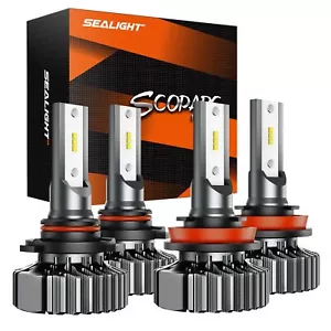 Kit de conversión de bombillas faros LED SEALIGHT 9005 H11 haz alto/bajo blanco brillante - Imagen 1 de 12