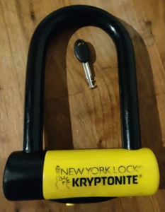 Kryptonite Yellow New York FAHGETTABOUDIT Mini Fahrradschloss - Bild 1 von 6
