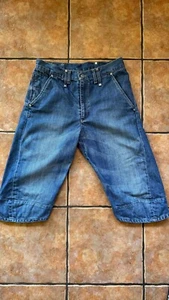 Rare Twisted Engineered Levi’s type 853 blue denim shorts 30 inch waist - Picture 1 of 8