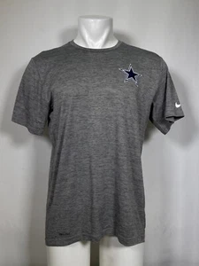Dallas Cowboys NFL Nike Dri Fit Performance Heather Gray T-Shirt Men's LARGE - Picture 1 of 11