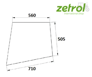 Glas Tür o. li re für Deutz-Fahr Kabine Fritzmeier Europe III 3006, 4006, 7206 - Bild 1 von 1
