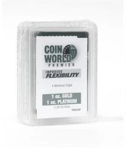 3 Coin Slab Plastic Holders For 1 Oz Gold / Platinum Eagle Gold Buffalo 32.7mm - Picture 1 of 1