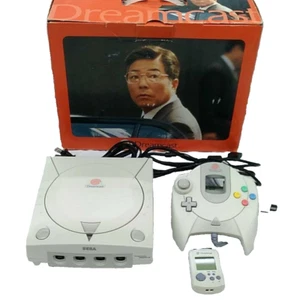 SEGA Dreamcast Console White HKT-3000 Console Controller Japan/BOX - Picture 1 of 19