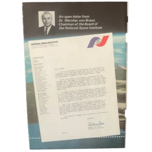 Vintage 1976 Dr Werner von Braun Institute Letter Ad Advertisement - Picture 1 of 4