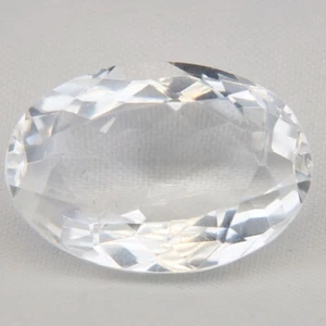 Shola Genuine 27.55 Ct Natural Colorless Rock Crystal / Quartz from Brazil - Picture 1 of 2