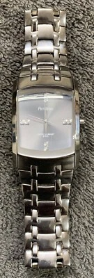 Reloj Armitron Hombre 20/4507DS Negro Acero Inoxidable con Cristales Batería Nueva Foto 1 de 4