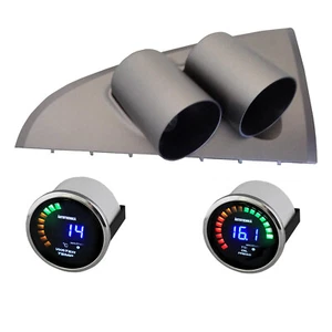 BA BF Falcon Clip-in Gauge Pod Holder w/ Digital Water Temp & Oil Press Gauge - Picture 1 of 12