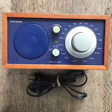 Tivoli Audio Henry Kloss Model One Am/Fm Radio Walnut Navy Blue Face Read Descri