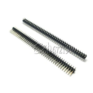 10PCS 2.54mm 2 x 40 Pin Male Double Row Pin Header Strip - Picture 1 of 1