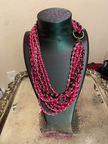 VETEMENTS Collana in acrilico multifilo