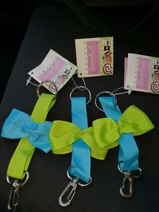 Tessuta Grosgrain Ribbon Bow Sisterhood Key Ring Chain Lot of 5 - Picture 1 of 6