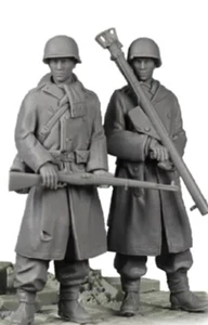 1/35 Resin Figure Model Kit US Soldiers Anti Tank Bazooka Crew WW2 War Unpainted - Picture 1 of 2