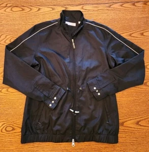 Womans Callaway Golf Windbreaker Jacket Pullover Full Zip Black Size Medium - Picture 1 of 5