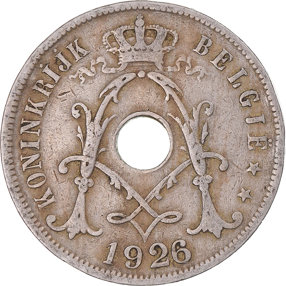 [#345168] Coin, Belgium, Albert I, 25 Centimes, 1926, Brussels, VF, Copper-nic,  - Image 1 of 2