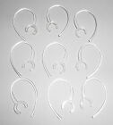 9 Clear Large Clamp Ear hook Universal 9mm dia Bluetooth headset replacement USA