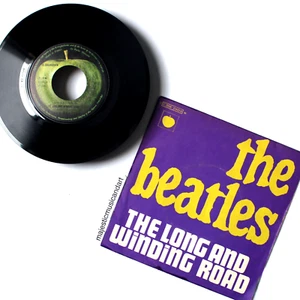 RARE COVER MONO THE BEATLES LONG WINDING ROAD FOR YOU BLUE 7" VINYL GET BACK ERA - Picture 1 of 4