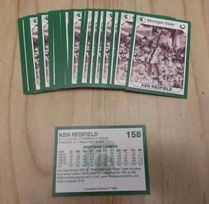 1990 Michigan State Collegiate Collection #158 KEN REDFIELD Lot of (10) - Bild 1 von 1