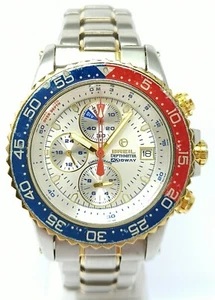 Orologio Breil depthmeter midway chronograph pepsi watch rare diver clock diving - Foto 1 di 9