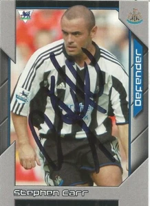 TARJETA COLECCIONABLE PREMIER STARS FIRMADA POR STEPHEN CARR NEWCASTLE 2004/2005 + CERTIFICADO DE AUTENTICIDAD - Imagen 1 de 1