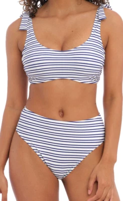 Freya New Shores Swim Bikini mit Bügel SET Gr.85E UK38DD + Panty XL Gestreift - Bild 1 von 4