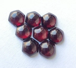 Cabujón con forma hexagonal granate natural al por mayor piedras preciosas sueltas genuinas - Imagen 1 de 16